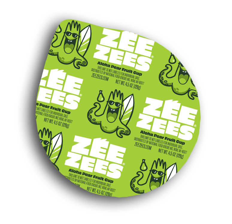 Zee Zees, Fruit Cup, Aloha Pears, I/W, 4.5oz